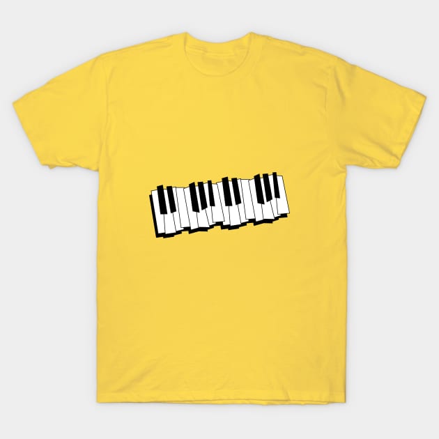 Piano Keys T-Shirt by HelenDesigns